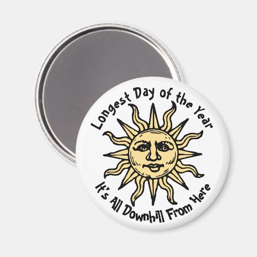 Summer Solstice Gedicht Magnet (Vorderseite/Rückseite)