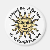 Summer Solstice Gedicht Magnet (Vorne)