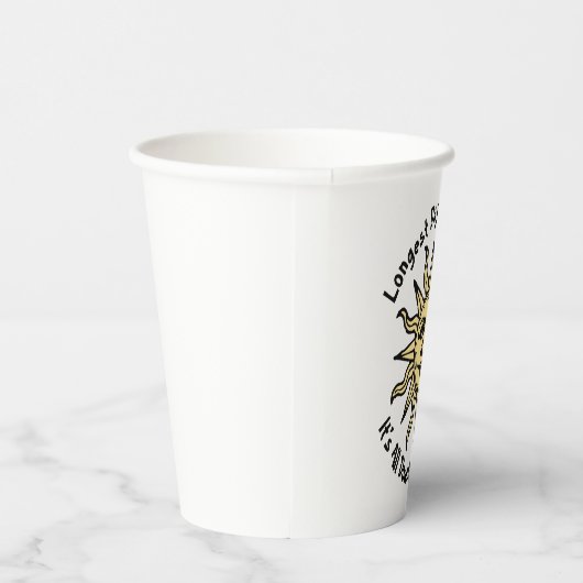 Summer Solstice Gedicht Pappbecher (Rechts)