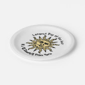Summer Solstice Gedicht Pappteller (Schrägansicht)