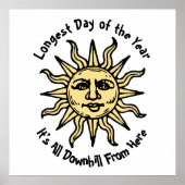 Summer Solstice Gedicht Poster (Vorne)