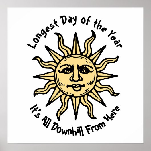 Summer Solstice Gedicht Poster (Vorne)