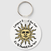 Summer Solstice Gedicht Schlüsselanhänger (Vorderseite)