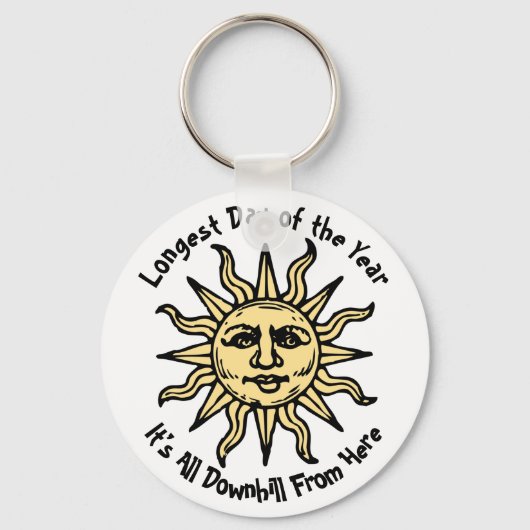 Summer Solstice Gedicht Schlüsselanhänger (Vorderseite)