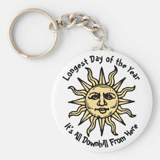 Summer Solstice Gedicht Schlüsselanhänger (Vorne)