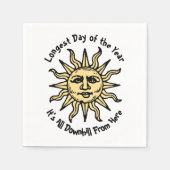 Summer Solstice Gedicht Serviette (Vorderseite)
