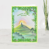 Summer Solstice Glastonbury Tor Card Karte (Vorderseite)