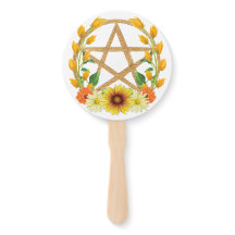 Summer Solstice Gold Pentagramm Wiccan