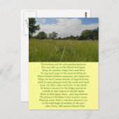 Summer Solstice Haymaking Postcard Postkarte (Vorne/Hinten)