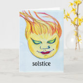 Summer Solstice Karte (Gelbe Blume)