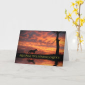 Summer Solstice Litha Horse and Water Light Karte (Gelbe Blume)