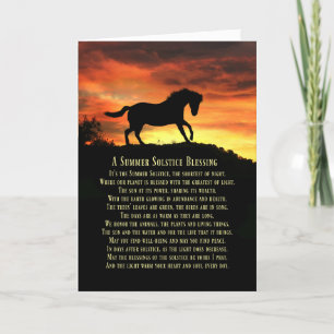 Summer Solstice Litha Pagan  Karte