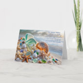 Summer Solstice Ocean Beach Seashells Sea Glass Karte (Vorderseite)