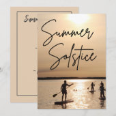 Summer Solstice Party Einladung (Vorne/Hinten)