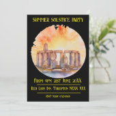 Summer Solstice Party Einladung (Stehend Vorderseite)