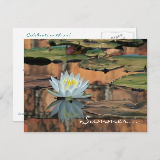 Summer Solstice Party Einladung Postkarte (Vorne/Hinten)