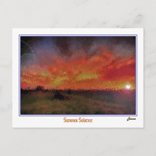 Summer Solstice Postkarte (Vorderseite)