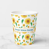 Summer Solstice Segen Papier Tasse Pappbecher (Vorderseite)