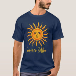 Summer Solstice Sun Typografie T-Shirt