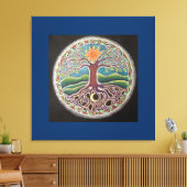Summer Solstice Tree of Life Mandala Leinwand Prin (Insitu (Wohnzimmer))