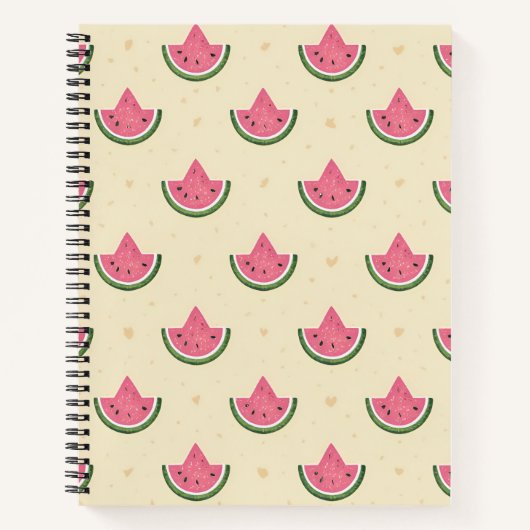 Summer Spiral Notebook von Pink Watermelons Notizblock (Vorderseite)