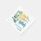 Summer Splash Cocktail Napkin Serviette (Ecke)