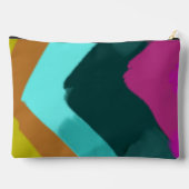 Summer Splash Colorful Abstract Art  Zubehörtasche (Rückseite)