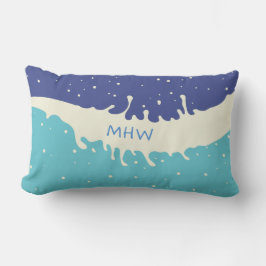 Summer Splash eigene Monogramm Wurfkissen Kissen Für Draußen