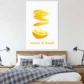 Summer Splash Fruit Wall Art Leinwanddruck (Insitu (Schlafzimmer))