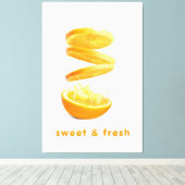 Summer Splash Fruit Wall Art Leinwanddruck (Insitu (Holzboden))