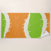 Summer Splash individuelle Name Strandtuch (Vorderseite)