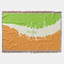 Summer Splash kundenspezifische Monogramm Wurfdeck Decke