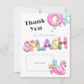 Summer Splash Lehrer Vielen Dank, dass Sie ein Kar Einladung (Vorderseite)
