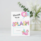 Summer Splash Lehrer Vielen Dank, dass Sie ein Kar Einladung (Stehend Vorderseite)