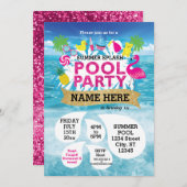 Summer Splash Pool Party Einladung 5 x 7 (Vorne/Hinten)