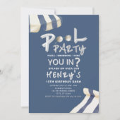 Summer Splash Pool Party Invite Einladung (Vorderseite)