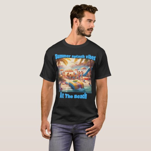 Summer Splash Vibes - Beach Party Edition T-Shirt (Vorne ganz)