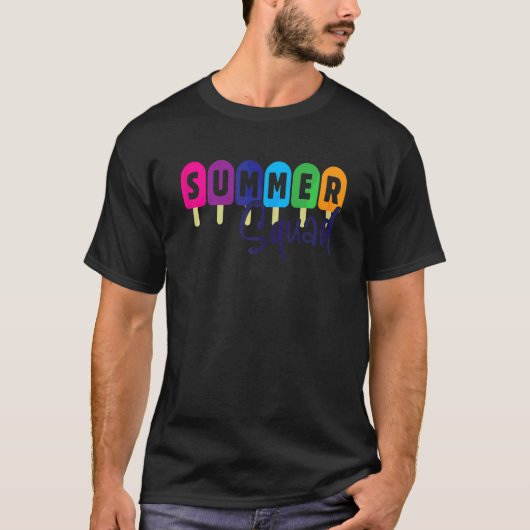 Summer Squad Group oder Familie T-Shirt (Vorderseite)