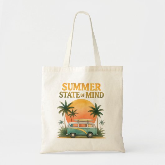 "Summer Staat of Mind" Tote Tasche (Vorne)