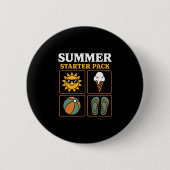 Summer Starter Pack Sun Flip Flops Ll And Ice Crea Button (Vorderseite)
