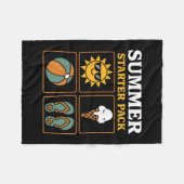 Summer Starter Pack Sun Flip Flops Ll And Ice Crea Fleecedecke (Vorderseite (Horizontal))