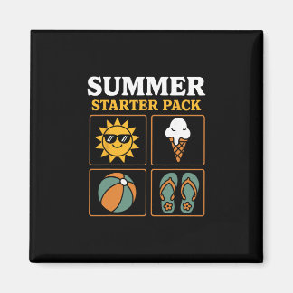 Summer Starter Pack Sun Flip Flops Ll And Ice Crea Magnet