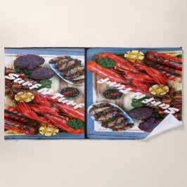 Summer Steak und Shrimp Strandtuch