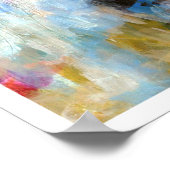Summer Storm Fine Art Abstrakte Malerei Poster (Ecke)