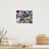 Summer Storm Fine Art Abstrakte Malerei Poster (Küche)
