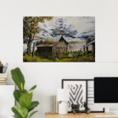 Summer Storm Oil Malposter Poster (Heimbüro)