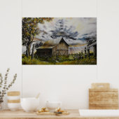 Summer Storm Oil Malposter Poster (Küche)