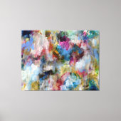 Summer Storm Original Malerei Abstrakt Quad Leinwanddruck (Vorderseite)