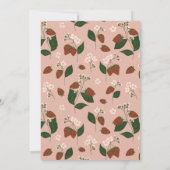 Summer Strawberries Bridal Dusche Einladung (Rückseite)