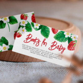 Summer Strawberry Baby Duschbücher für Baby Begleitkarte